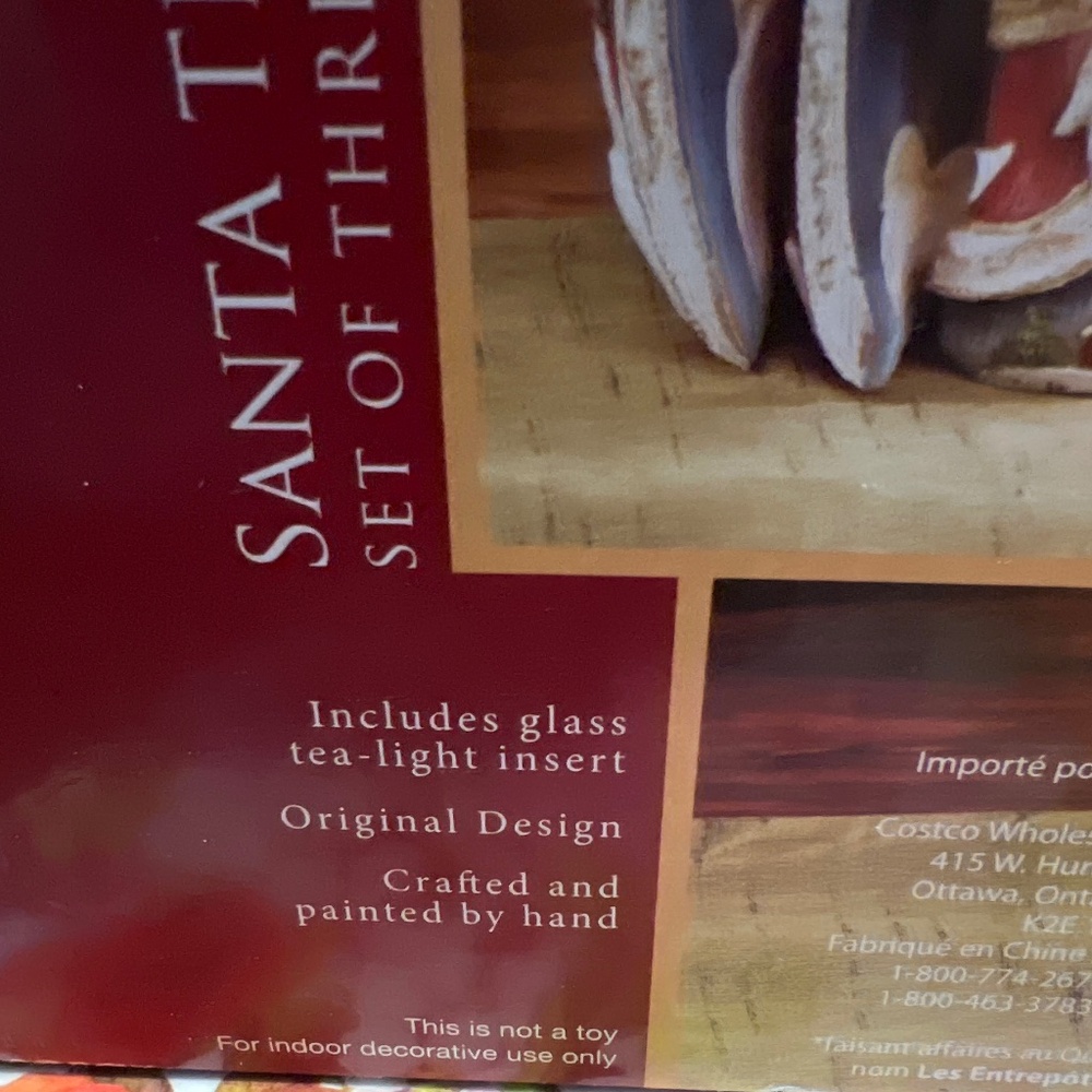 Santa Tea Light Holders - New In Box - Picture 5 of 13